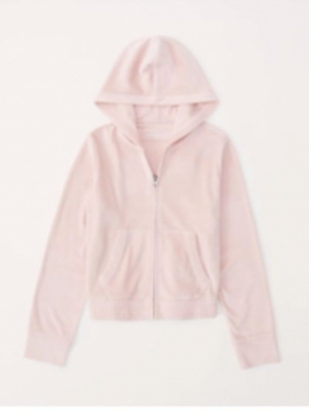 SET! Abercrombie Velour Pink Hoodie + Sweatpants 7/8